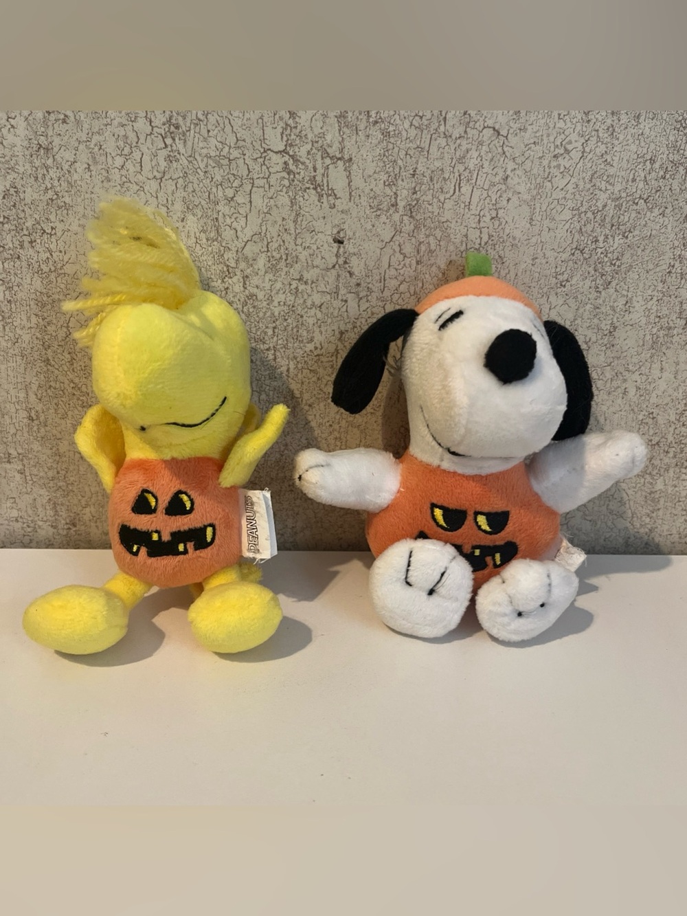 Peanuts Halloween Plush Dog Toy Snoopy & Woodstock Squeaky Chew Toy 2 Pack